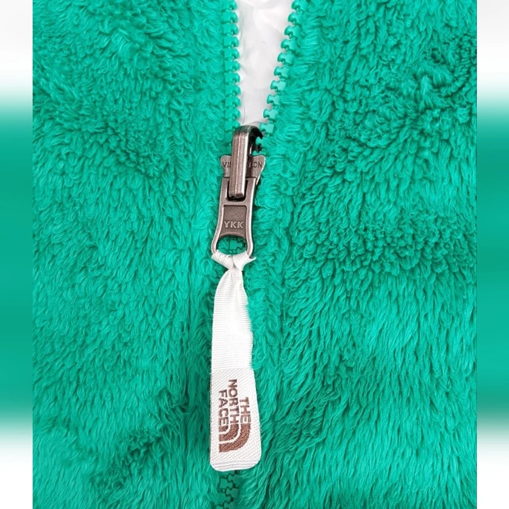 THE NORTH FACE Osito 1 Fleece Full Zip Jacket OSCAR GREEN Women Sz Small - Picture 2 of 11